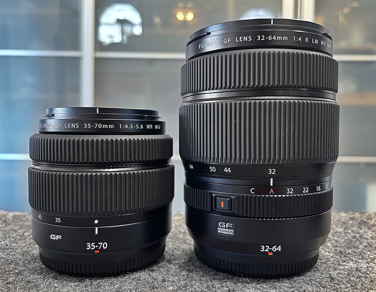 Fujifilm GF35-70mm & GF32-64mm  Lens Comparison
