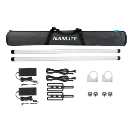 Nanlite PavoTube II 30X 4' RGBWW LED Pixel Tube with Internal Battery 2 Light Kit