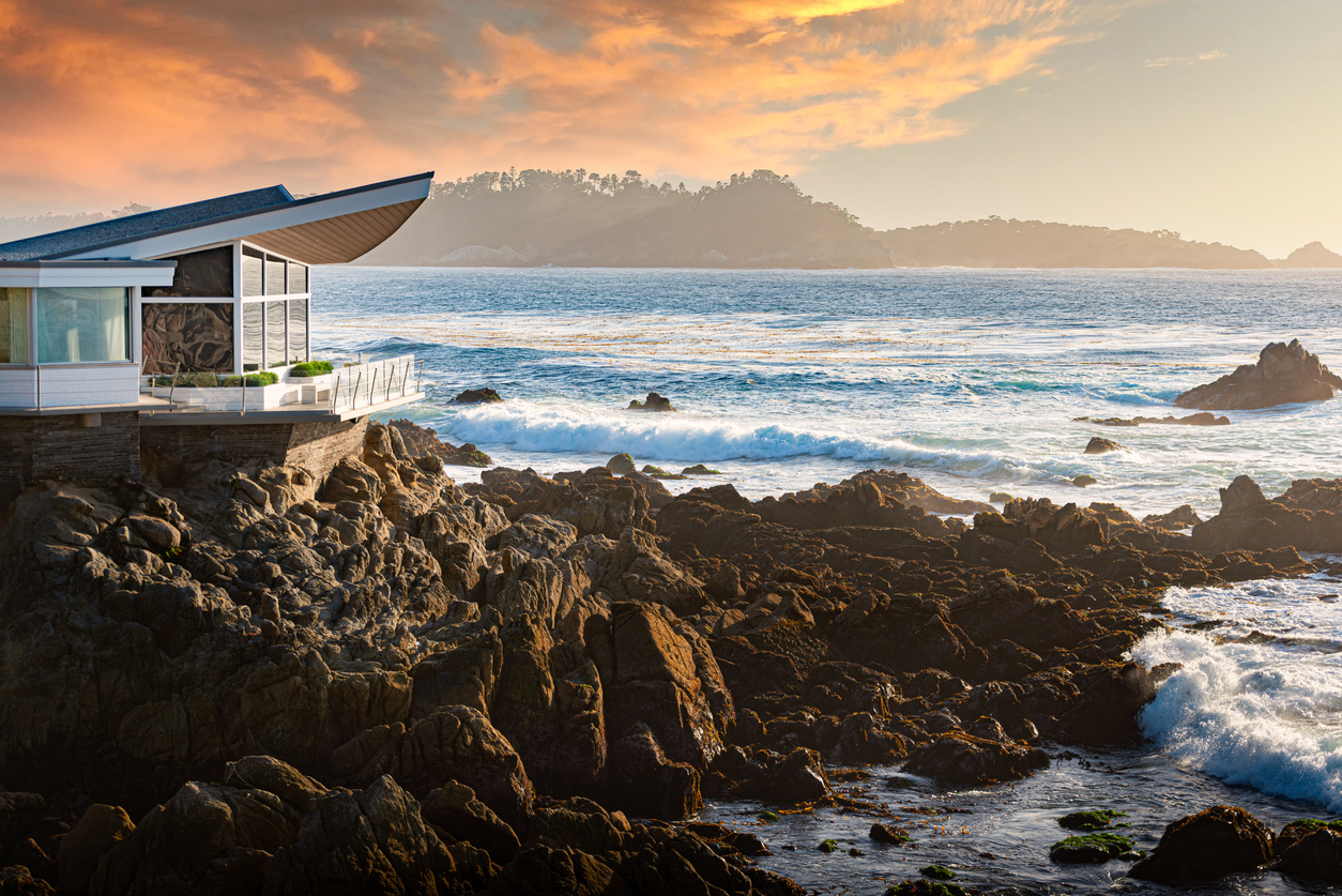 Carmel California rocks on beach