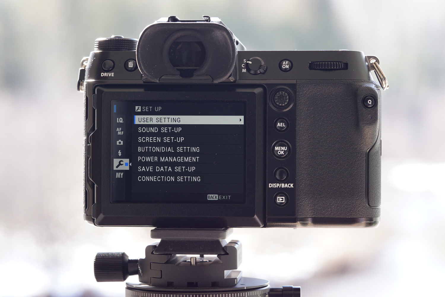 Fujifilm GFX 50SII Menu How to Settings Format Memory SD Card - user settings