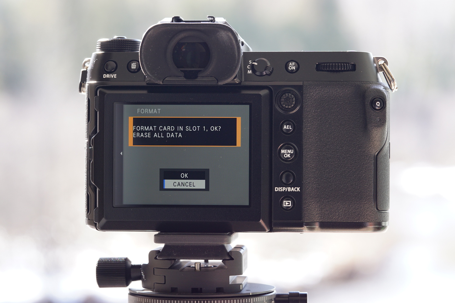 Fujifilm GFX 50SII Menu How to Settings Format Memory SD Card -