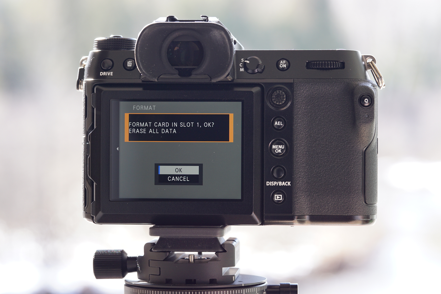 Fujifilm GFX 50SII Menu How to Settings Format Memory SD Card
