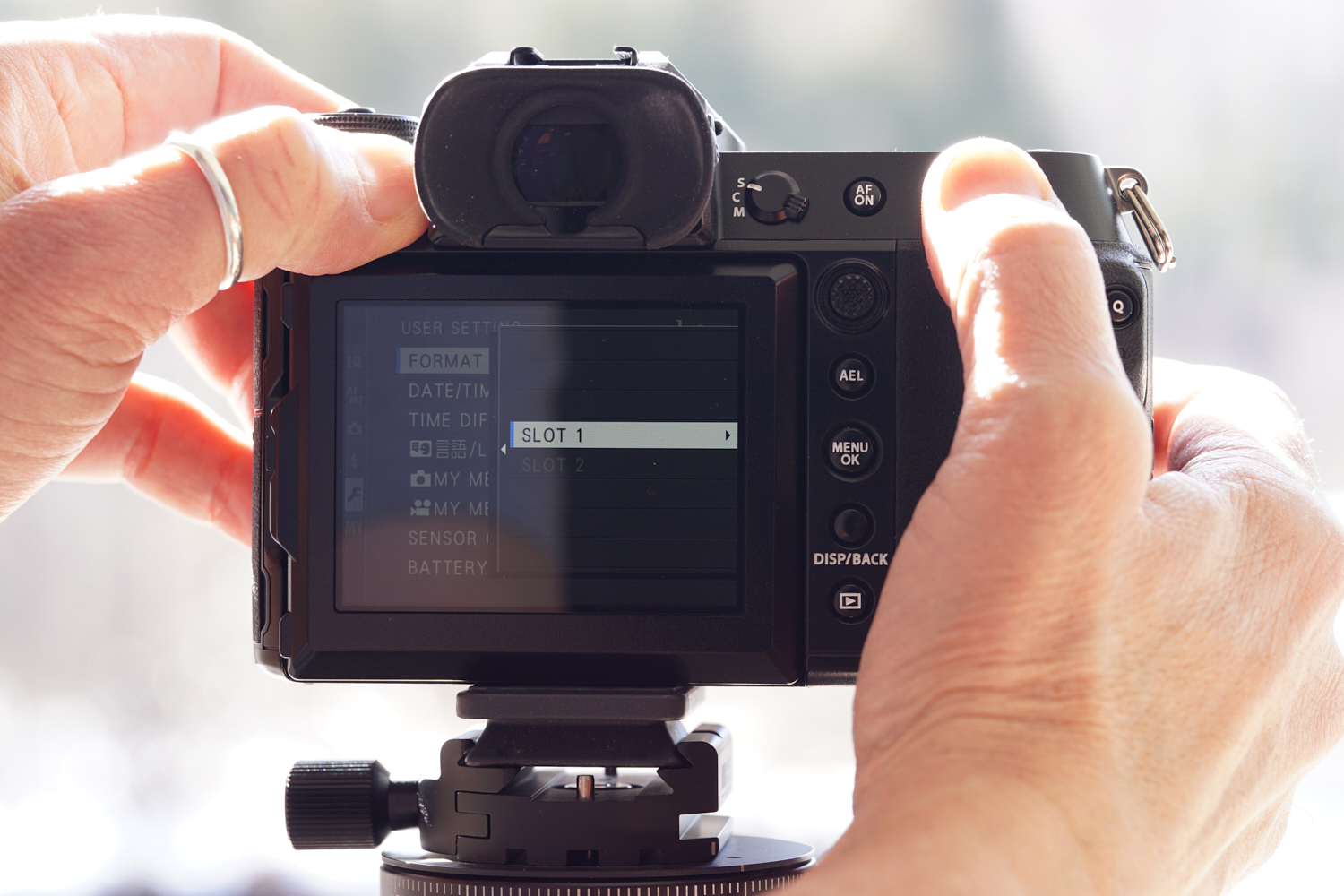 Fujifilm GFX 50SII Menu How to Settings Format Memory SD Card