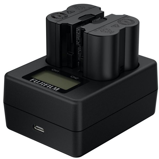 Fujifilm Dual battery charger BC-W235 for NP-W235 Batteries for GFX100S / GFX50S II / X-H2S / X-H2 / X-T5 / X-T4