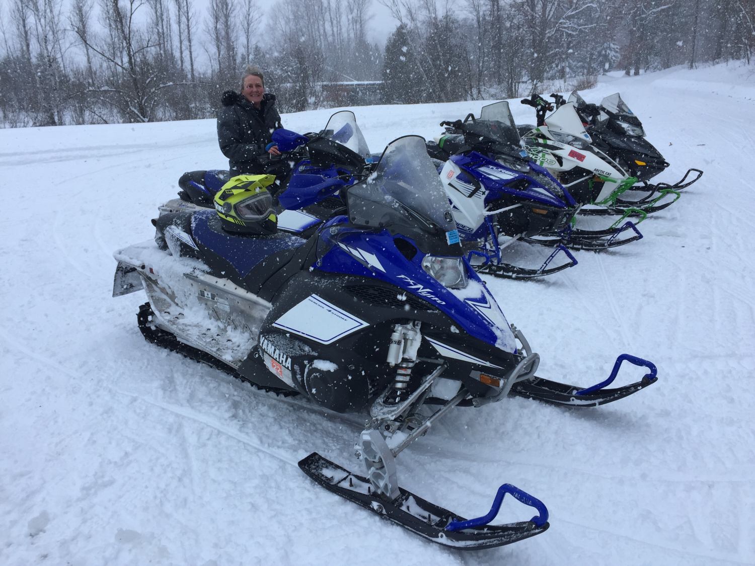 snow mobiles