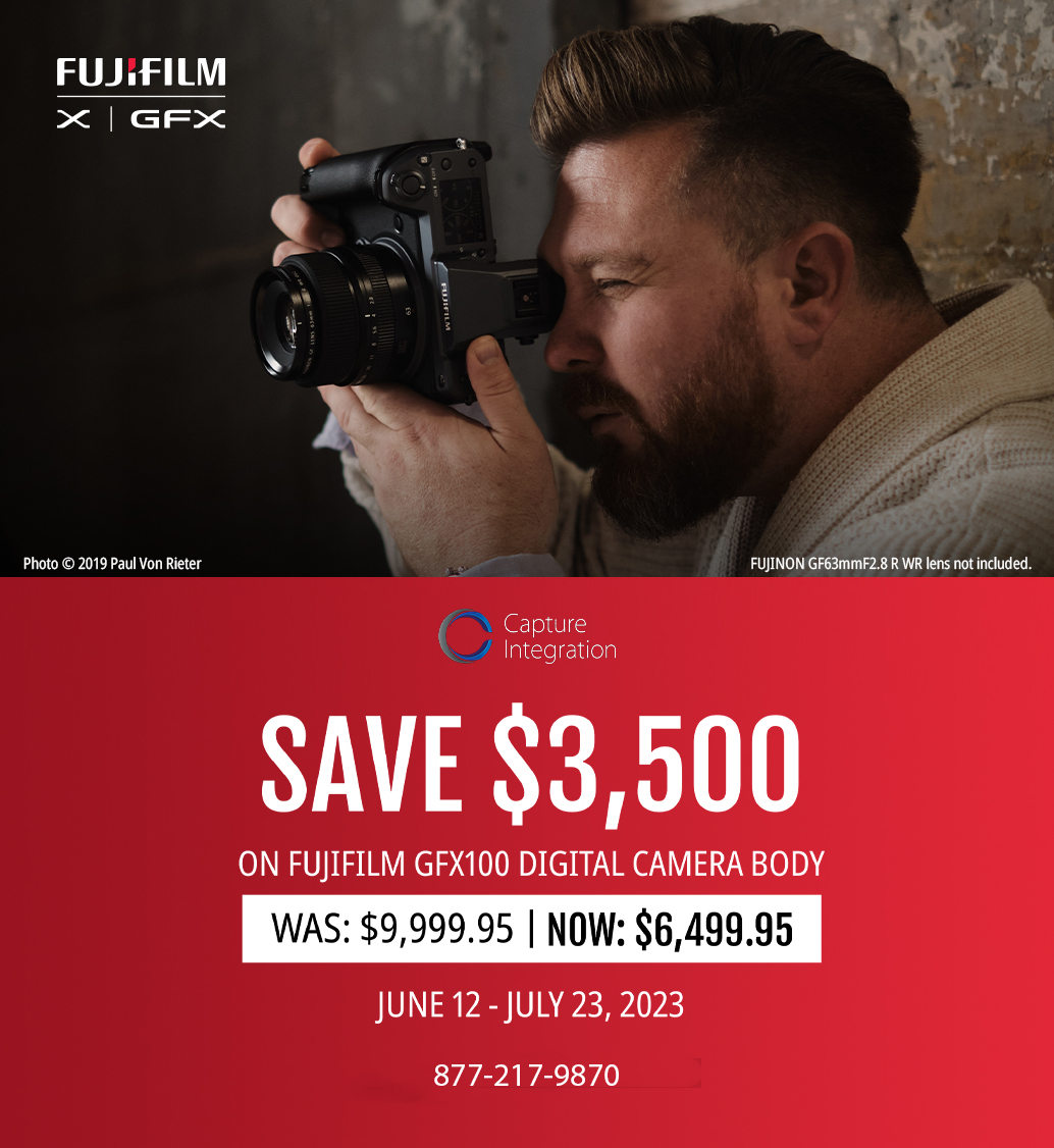 Fujifilm GFX100 Camera Sale Promo Deal Savings 3500 Off 