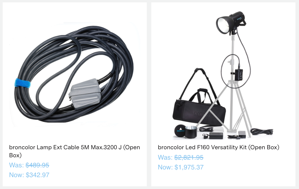 broncolor Led F160 Versatility Kit (Open Box)