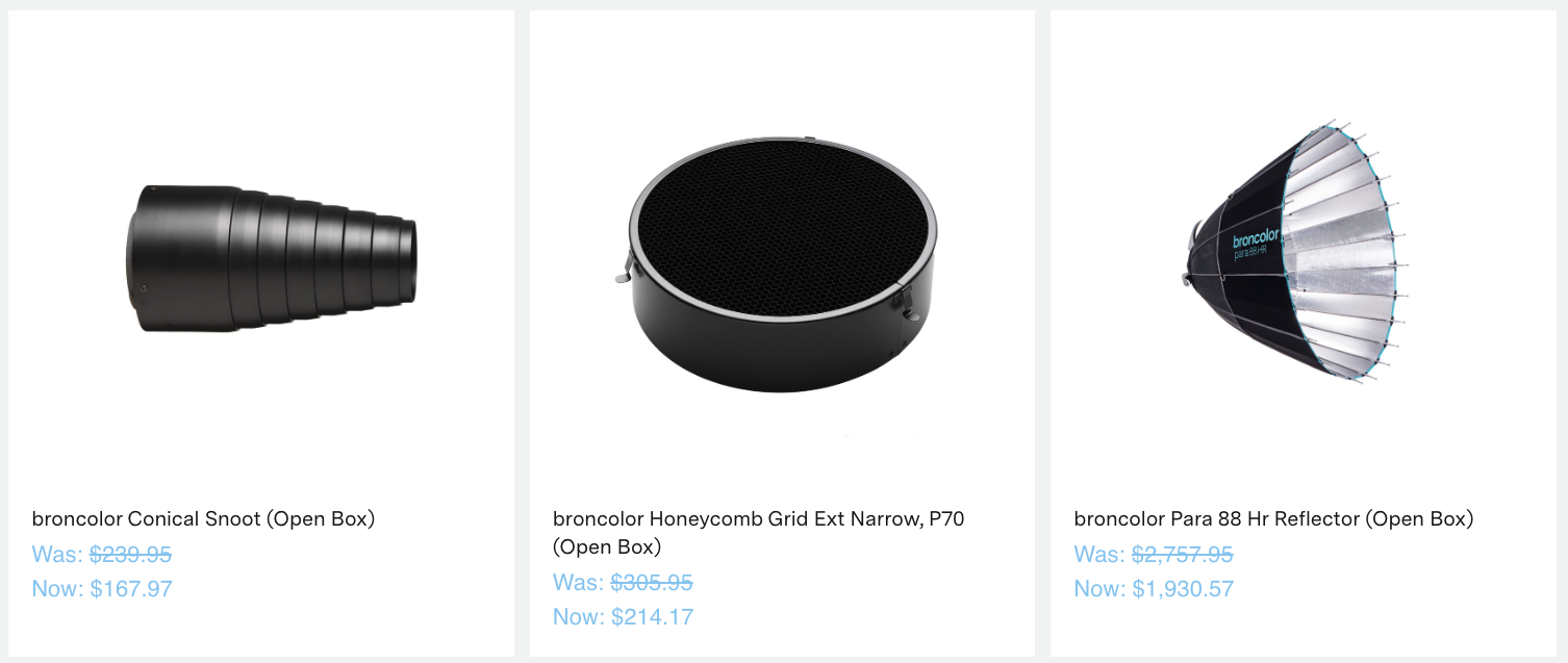 broncolor Conical Snoot (Open Box)
Was: $239.95
Now: $167.97
broncolor Para 88 Hr Reflector (Open Box)
Compare
View Product
broncolor Para 88 Hr Reflector (Open Box)