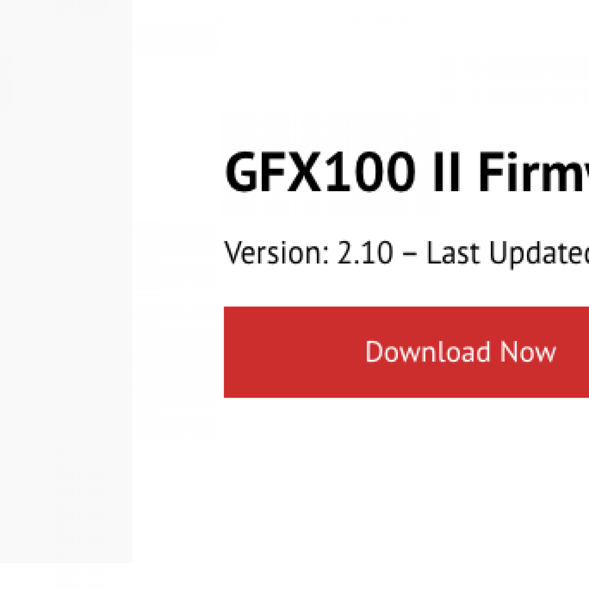 Fujifilm GFX firmware update